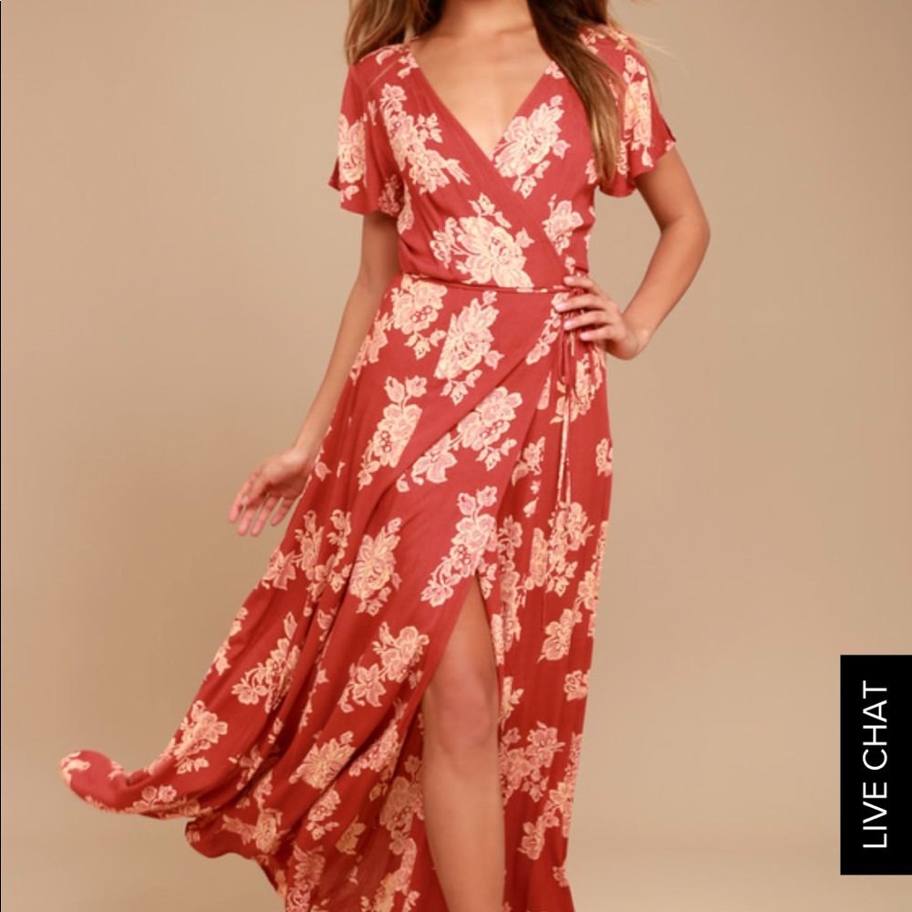 LuLu’s wrap around floral dress